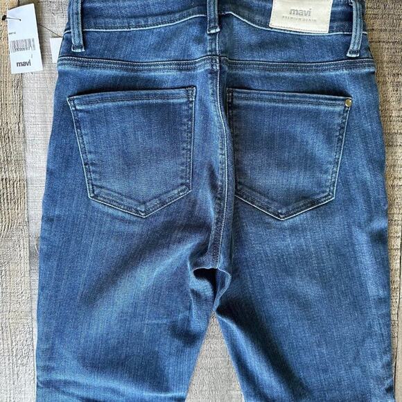 Mavi Tess Super Skinny Women's Jeans In Smoky Blue Stretch Size 27 - Picture 9 of 11